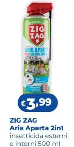 Acqua & Sapone ZIG ZAG Aria Aperta 2in1 insetticida esterni e interni offerta