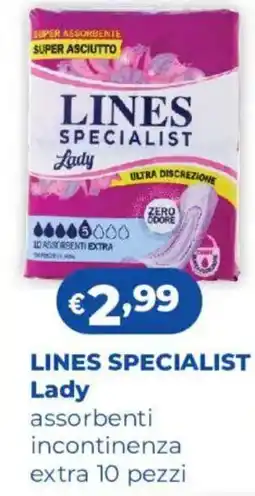Acqua & Sapone LINES SPECIALIST Lady assorbenti incontinenza extra offerta