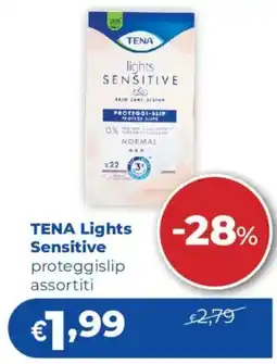 Acqua & Sapone TENA Lights Sensitive proteggislip offerta
