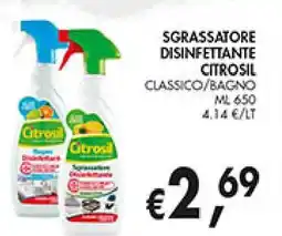 èccoMI Sgrassatore disinfettante CITROSIL offerta
