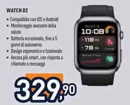 Unieuro HUAWEI watch D2 offerta