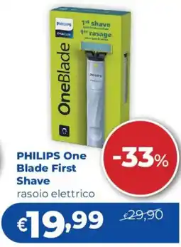 Acqua & Sapone PHILIPS One Blade First Shave rasoio elettrico offerta