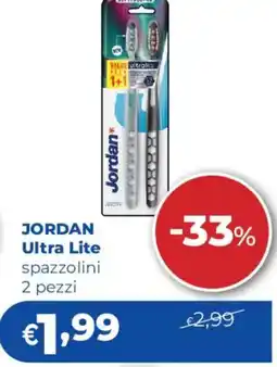 Acqua & Sapone JORDAN Ultra Lite spazzolini offerta