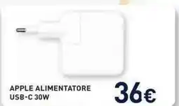 Unieuro APPLE ALIMENTATORE USB-C 30W offerta