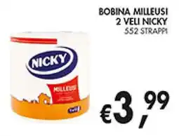 èccoMI Bobina milleusi 2 veli NICKY offerta