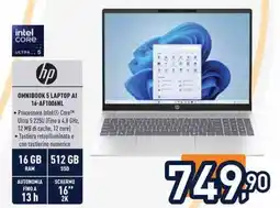 Unieuro hp OMNIBOOK 5 LAPTOP AI 16-AF1006NL offerta