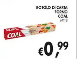 èccoMI Rotolo di carta forno COAL offerta