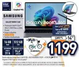 Unieuro SAMSUNG galaxy book 5 360 offerta