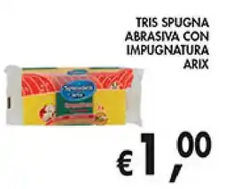èccoMI Tris spugna abrasiva con impugnatura ARIX offerta