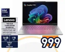 Unieuro Lenovo YOGA SLIM 71 AURA EDITION (83JX00CFIX) offerta