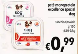 èccoMI sog paté monoprotein excellence special dog offerta