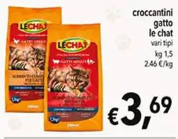 èccoMI croccantini gatto le chat offerta
