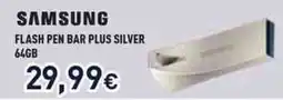 Unieuro Samsung flash pen bar plus silver 64GB offerta