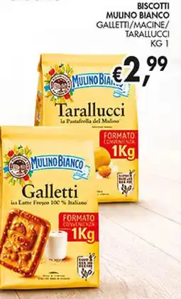 èccoMI Biscotti mulino bianco galletti/macine/ tarallucci offerta