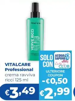 Acqua & Sapone VITALCARE Professional crema ravviva ricci offerta