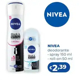 Acqua & Sapone NIVEA deodorante spray, roll-on offerta