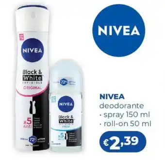 NIVEA deodorante spray, roll-on
