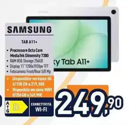 Unieuro SAMSUNG tab A11+ offerta
