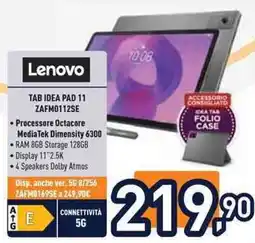 Unieuro Lenovo TAB IDEA PAD 11 ZAFM0112SE offerta