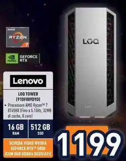 Unieuro Lenovo LOQ TOWER (91DF009DYD) offerta