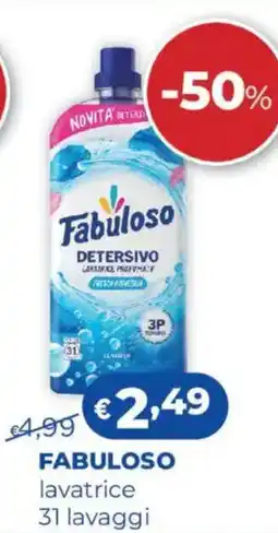 Acqua & Sapone FABULOSO lavatrice 31 lavaggi offerta