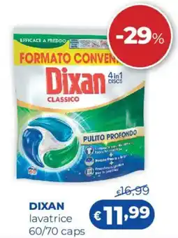 Acqua & Sapone DIXAN lavatrice 60/70 caps offerta