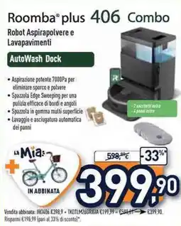 Unieuro Robot Aspirapolvere e Lavapavimenti offerta