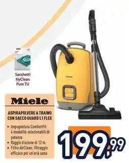Unieuro Miele ASPIRAPOLVERE A TRAINO CON SACCO GUARD L1 FLEX offerta