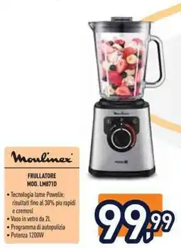 Unieuro Moulinex FRULLATORE MOD. LM871D offerta