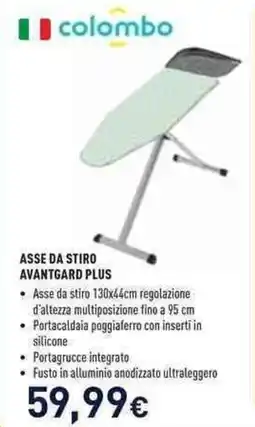 Unieuro Colombo asse da stiro avantgard plus offerta