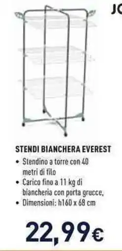 Unieuro Joiahome stendi bianchera everest offerta