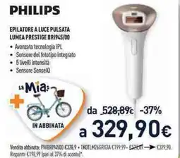 Unieuro PHILIPS EPILATORE A LUCE PULSATA LUMEA PRESTIGE BRI945/00 offerta