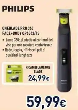 Unieuro PHILIPS ONEBLADE PRO 360 FACE BODY QP6542/15 offerta