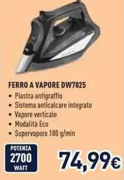Unieuro Rowenta FERRO A VAPORE DW7025 offerta