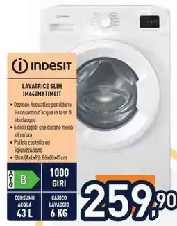 Unieuro Indesit LAVATRICE SLIM IM640MYTIMEIT offerta