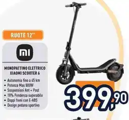Unieuro Monopattino elettrico xiaomi scooter 6 offerta