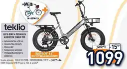 Unieuro Teklio fat e-bike a pedalata assistita TFS offerta