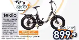 Unieuro Teklio fat e-bike a pedalata assistita teklio TF offerta