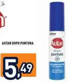 Unieuro Autan dopo puntura offerta