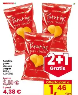 Interspar Patatine gusto classico Despar offerta
