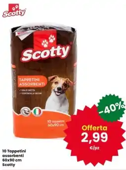 Interspar 10 Tappetini assorbenti 60x90 cm Scotty offerta