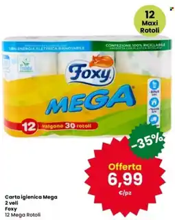Interspar Carta igienica Mega 2 veli 12 Mega Rotoli offerta