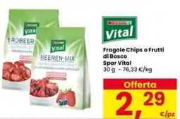 Interspar Fragole Chips o Frutti di Bosco Spar Vital offerta