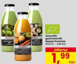 Interspar Succo Bio gusti assortiti Despar Premium offerta