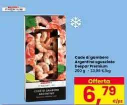 Interspar Code di gambero Argentino sgusciato Despar Premium offerta