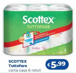 Acqua & Sapone SCOTTEX Tuttofare carta casa offerta