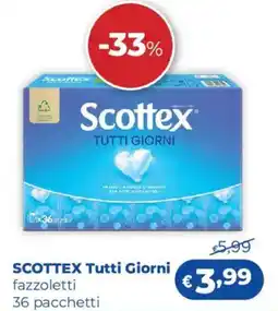 Acqua & Sapone SCOTTEX Tutti Giorni fazzoletti offerta