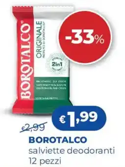 Acqua & Sapone BOROTALCO salviette deodoranti offerta