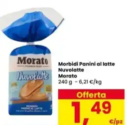 Interspar Morbidi Panini al latte Nuvolatte Morato offerta
