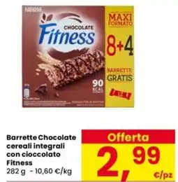Interspar Barrette Chocolate cereali integrali con cioccolato Fitness offerta